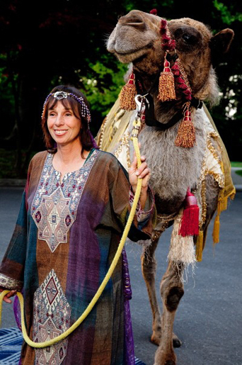 Exotic Woman and Camel